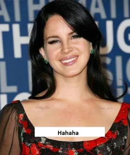 😄 Hahaha mulher, sorriso, retrato, pessoa, celebridade telegram sticker