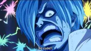 🤯 So cute!! anime, cute, excited, manga whatsapp sticker