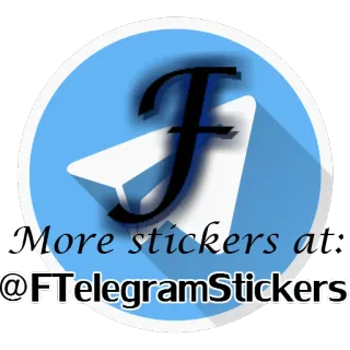 🌐 More stickers at @FTelegramStickers stiker, telegram, logo, media sosial whatsapp sticker