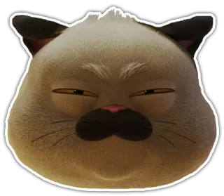 😠 Katze, Sticker, Tier, Cartoon, Säugetier telegram sticker