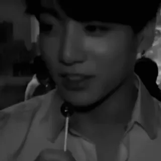 ๐ธ Jungkook Jungkook, BTS, K-pop, permen lolipop, penyanyi, idola, pop telegram sticker