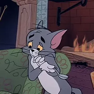 🙂 Tom Cat Tom and Jerry cartoon, sad, cat, animation, tom and jerry, tom cat telegram sticker