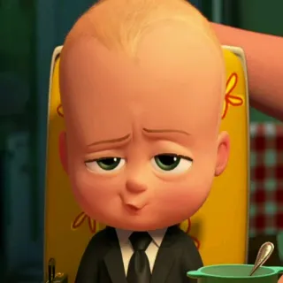 😏 Boss Baby The Boss Baby bébé, costume, dessin animé, animation telegram sticker