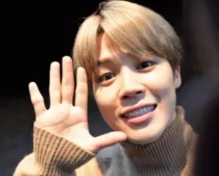 👋 Jimin K-Pop, BTS, cantor, idol, coreano, música whatsapp sticker