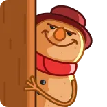 😏 pupazzo di neve, inverno, vacanze, cartone animato, carino telegram sticker