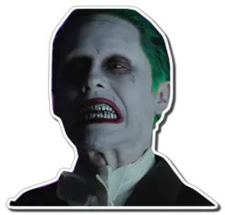 😬 The Joker joker, villain, dc comics, comic book character, suicide squad telegram sticker