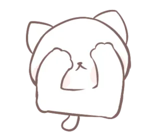 😣 gato, fofo, kawaii, animal, adesivo whatsapp sticker