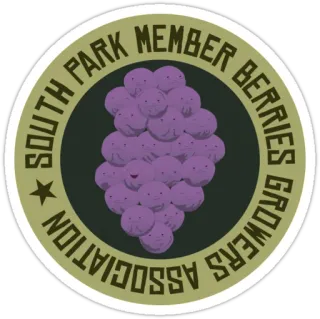 👍 South Park SOUTH PARK MEMBER BERRIES GROWERS ASSOCIATION South Park, Member Berries, Growers Association telegram sticker
