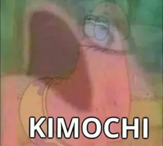 🤔 Patrick Star Spongebob Squarepants KIMOCHI dessin animé, spongebob, patrick, étoile de mer, drôle telegram sticker