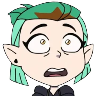 😵 Amity Blight The Owl House amity blight, the owl house, cartoon, disney, worried, scared telegram sticker