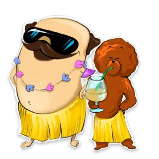 Chubaka&Woody telegram stickers