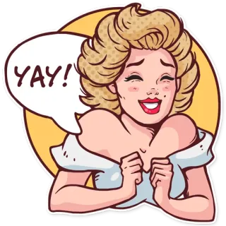 Marilyn whatsapp stickers