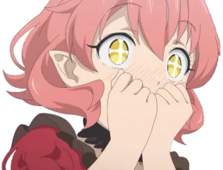 🤩 anime, girl, cute, blushing, shy telegram sticker