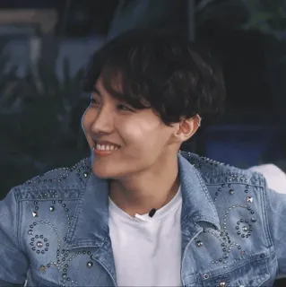 ☁ J-Hope J-Hope, BTS, K-Pop, Piosenkarz, Muzyka, Kurtka dżinsowa whatsapp sticker