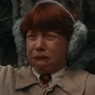 🤮 Ron Weasley Harry Potter Harry Potter, Ron Weasley, chorando, triste, filme, personagem telegram sticker