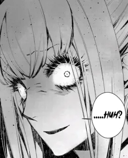 😳 ......HUH? manga, anime, expression, huh, confused, question telegram sticker