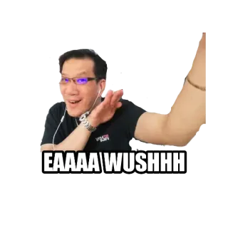 😂 EAAAA WUSHHH meme, sound effect, gesture telegram sticker