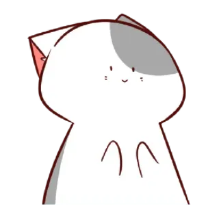 🙂 cat, cute, animal, cartoon, sticker telegram sticker