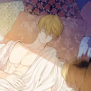 💀 pria, tidur, tempat tidur, novel romantis, manga, karakter, laki-laki telegram sticker