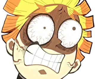 ❄️ Zenitsu Agatsuma Demon Slayer anime, demon slayer, zenitsu, cartoon, funny, scared telegram sticker