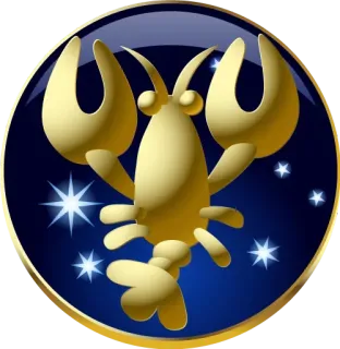 🥳 kepiting, zodiak, cancer, astrologi, bintang telegram sticker