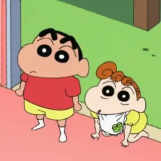 😳 Shin-chan Nohara Crayon Shin-chan Anime, Dessin animé, Shin-chan, Famille, Enfants, Bébé telegram sticker