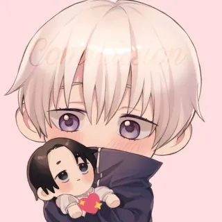 🍬 Anime, Chibi, Mignon, Poupée, Dessin animé, Fanart telegram sticker