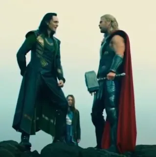👬 Thor Marvel, Loki, Thor, Supereroe, Fumetto, Avengers telegram sticker