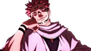 😏 Ryomen Sukuna Jujutsu Kaisen Anime, Jujutsu Kaisen, Ryomen Sukuna, Sukuna, Manga, Fiktive Figur, Zauberer telegram sticker