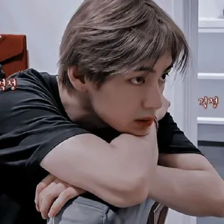 🏁 걱정 koreanisch, Person, Mann, traurig, besorgt telegram sticker