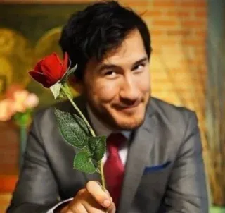 😍 Markiplier Markiplier, Youtubeur, Rose, Costume, Saint-Valentin telegram sticker