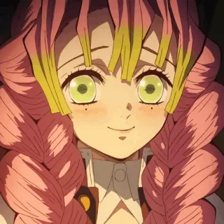 🔪 Mitsuri Kanroji Demon Slayer Anime, Thanh Gươm Diệt Quỷ, Manga, Mitsuri Kanroji, Trụ Cột, Luyến Trụ, Nhân vật whatsapp sticker