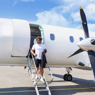 ⛓ airplane, airport, travel, man, private jet, boarding, tourism telegram sticker