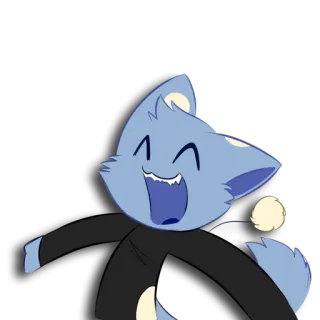 😃 만화, 고양이, 행복한, 동물, 귀여운, 스티커 telegram sticker