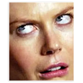 🐮 Gesicht, Ausdruck, Meme, Frau, Lustig, Augenrollen telegram sticker