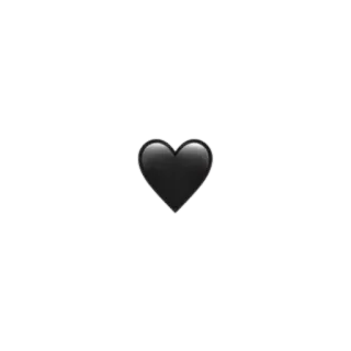 🖤 cuore, nero, amore, simbolo telegram sticker