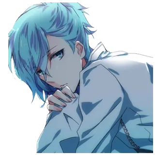 😔 Anime, Manga, Junge, Charakter, Illustration, Kunst whatsapp sticker
