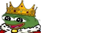 🤴 Pepe the Frog Pepe, frog, king, crown, meme telegram sticker