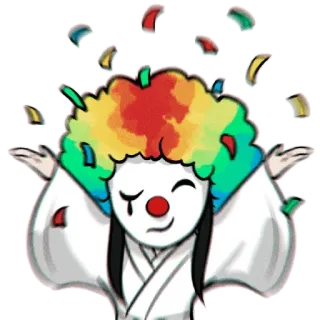 🤡 clown, confetti, celebration, party, happy, joy telegram sticker