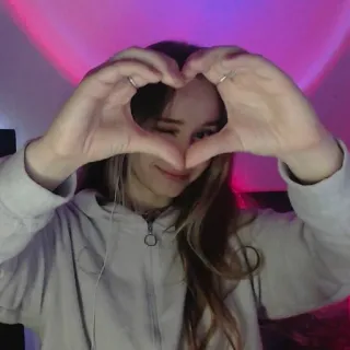 ❤️ dziewczyna, serce, poza, kobieta, portret, mrugnięcie telegram sticker