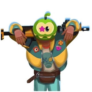 😋 brawl stars, sproat, personagem, jogo, shooter, arma telegram sticker