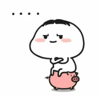 😒 Kartun, Babi, Lucu, Karakter, Menggemaskan whatsapp sticker
