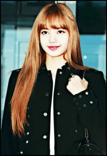 🐇 Lisa K-pop, cantora, retrato, mulher, celebridade, ídolo whatsapp sticker