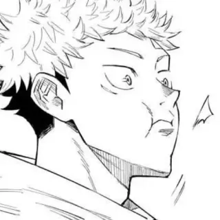 🐛 Yuji Itadori Jujutsu Kaisen anime, manga, yuji itadori, jujutsu kaisen, funny, reaction whatsapp sticker