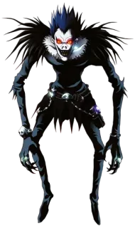 🙃 Ryuk Death Note Ryuk, Death Note, anime, shinigami, grim reaper, supernatural, character, manga telegram sticker