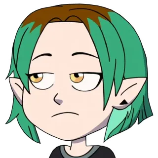 😒 Amity Blight The Owl House Amity Blight, The Owl House, cartoon, character, animation telegram sticker
