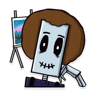 Скелет Дорт telegram stickers