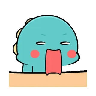 🦕 공룡, 만화, 귀여운, 괴물, 캐릭터, 스티커 whatsapp sticker