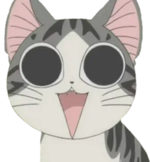 😃 Chi Chi's Sweet Home Аниме, Кот, Милый, Манга, Чи, Chi's Sweet Home, Мультфильм, Котенок whatsapp sticker