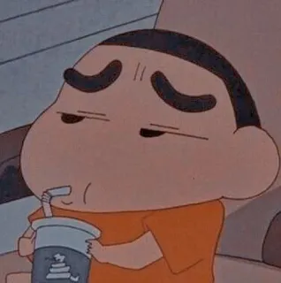 🍠 Shin-chan Crayon Shin-chan Anime, Kartun, Minuman, Minum, Karakter telegram sticker